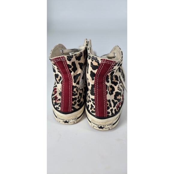 Converse Chuck Taylor High Tops Cheetah Print Womens 5 Embroidered Stay Wild - Picture 4 of 7